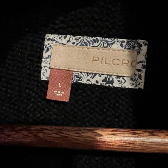 Pilcro Anthropologie Collared Cable Knit Cardigan Soft Comfy‎ Size Large - Picture 12 of 14